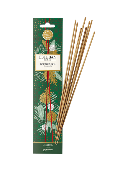 Esteban Exquisite Fir Incense Sticks, Pack of 20, Green