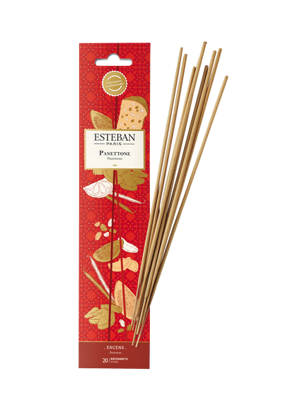 Esteban Panettone Incense Sticks, Pack of 20, Red
