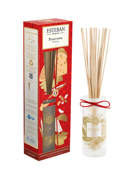 Esteban Panettone Reed Diffuser, 100ml, Red