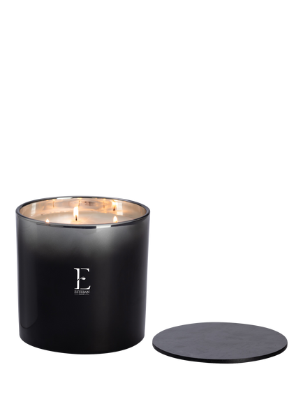 Esteban Premium Edition Candle Scented 4 Wick Jar Candle, Neroli, 1.5kg - view 2, Black