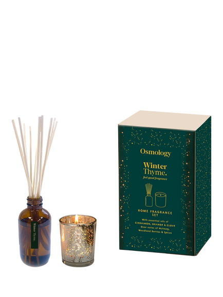 Osmology by Aery Winter Thyme Home Fragrance Set, Green
