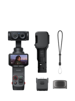Insta360 Luna Ultra Dual Lens Action Camera, 8K, 72MP, 360° Recording, Black, Black