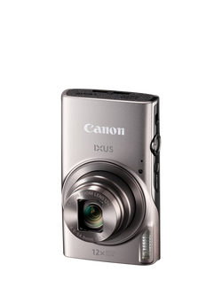 Canon IXUS 285 HS A Digital Camera, Full HD 1080p, 20.2MP, 12x Optical Zoom, 24x Zoom Plus, Wi-Fi, NFC, 3" LCD Screen, Silver - view 2, Silver