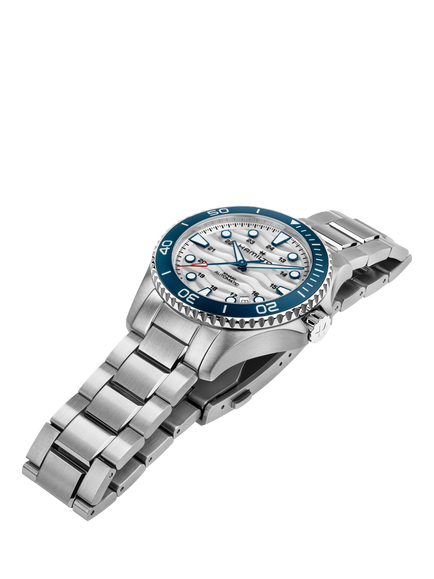 Hamilton H82425110 Men's Khaki Navy Scuba Auto 40mm Bracelet Strap Watch, White / Silver - view 2, White / Silver