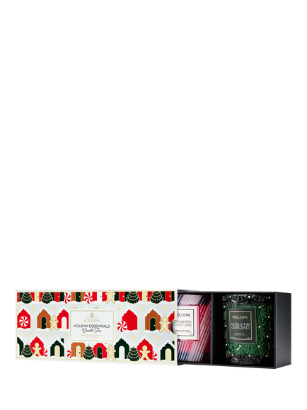 Voluspa Holiday Essentials Glass Candle Trio, 3x 184g - view 2, Multi