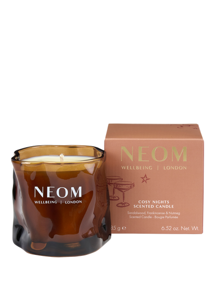 NEOM Wellbeing London Cosy Nights Candle, 185g, Brown