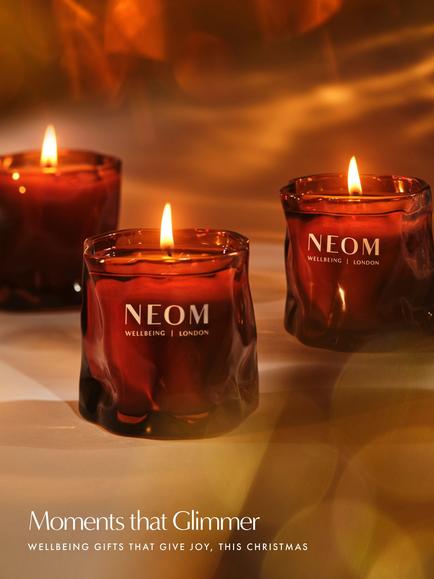 NEOM Wellbeing London Cosy Nights Candle, 185g - view 2, Brown