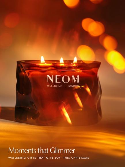 NEOM Wellbeing London Cosy Nights 3 Wick Candle, 420g - view 2, Brown