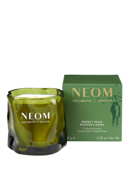 NEOM Wellbeing London Perfect Peace Candle, 185g, Green