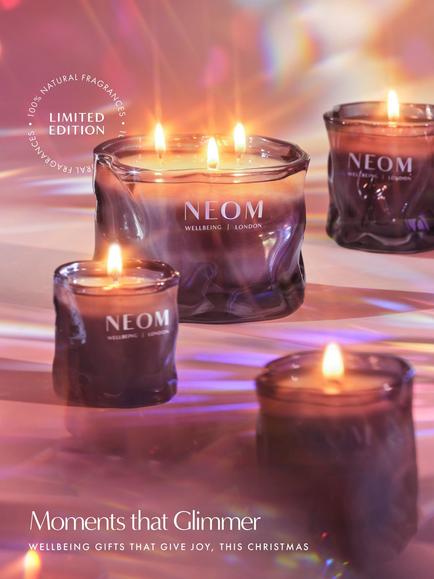 NEOM Wellbeing London Sparkling Joy Travel Candle, 75g - view 2, Purple