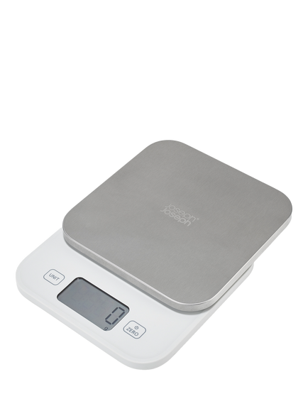 Joseph Joseph Sliding Kitchen Scale, 25kg, Stainless Steel, Stainless Steel