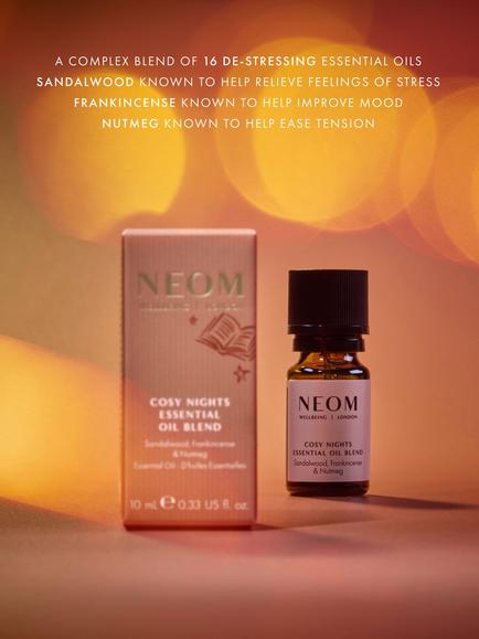 NEOM Wellbeing London Cosy Nights Essential Oil Blend, 10ml - view 2, Brown