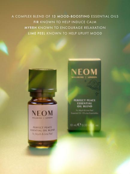 NEOM Wellbeing London Perfect Peace Essential Oil Blend, 10ml - view 2, Green