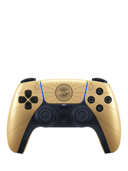 Sony PlayStation 5 DualSense Wireless Controller, 007 First Light Limited Edition, Gold, Gold