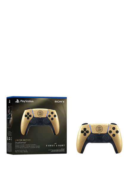 Sony PlayStation 5 DualSense Wireless Controller, 007 First Light Limited Edition, Gold - view 2, Gold