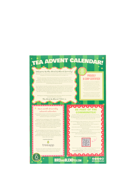 Bird & Blend Tea Advent Calendar, 620g - view 2, Multi