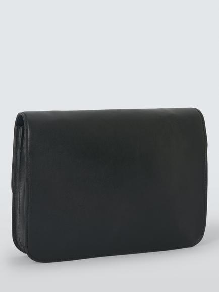John Lewis Milan Lock Crossbody Bag, Black - view 2, Black