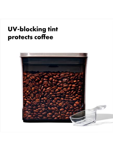 OXO Steel Coffee POP Container with Scoop, 1.6L, Clear - view 2, Clear