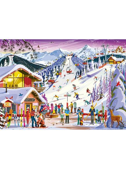 Ravensburger Slopeside Spirit 1000 Piece Jigsaw Puzzle - view 2, Multi Multi