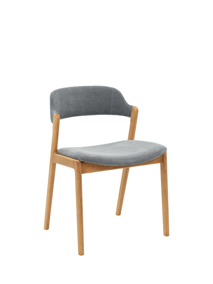 John Lewis OUTLET Santino Dining Chair, Bianco Oil Oak, Smoked Pearl, Oak