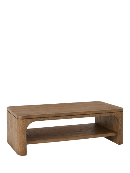John Lewis OUTLET Solace Cracked Oak Coffee Table, Mid Tone Oak, Mid Tone