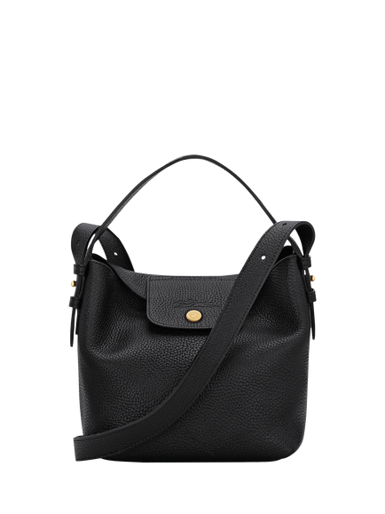 Longchamp Le Cadence Leather Bucket Bag, Burgundy, Black