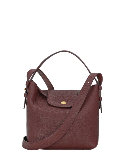 Longchamp Le Cadence Leather Bucket Bag, Burgundy, Burgundy
