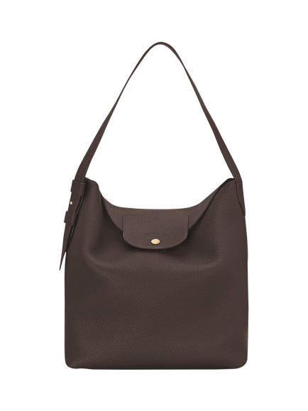 Longchamp Le Cadence Leather Shoulder Bag, Mocha