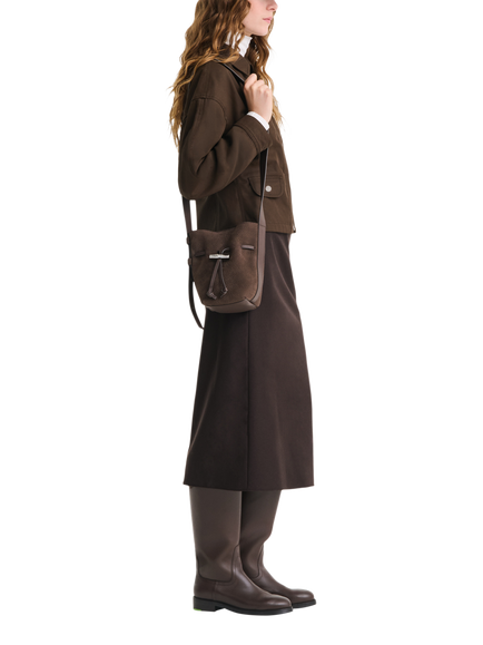Longchamp Le Roseau Bucket Bag, Mocha - view 2, Mocha