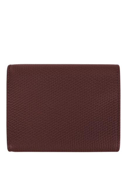 Longchamp Le Roseau Compact Wallet, Burgundy - view 2, Burgundy
