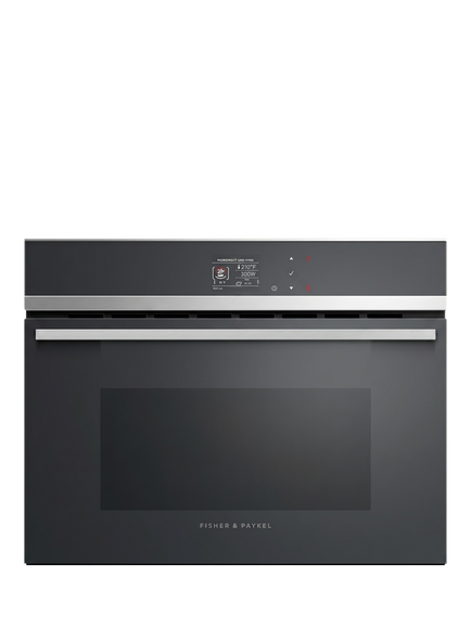 Fisher & Paykel OUTLET OM60NDB1 Combination, Microwave & Grill, Like New, Black & Stainless Steel, 