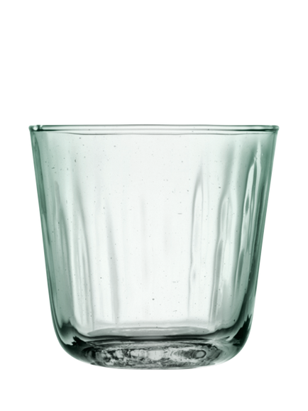 LSA International Mia Glass Tumblers, Set of 4, 250ml, Green - view 2, Clear