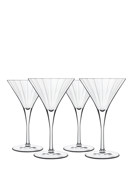 Luigi Bormioli Bach Martini Cocktail Glass, Set of 4, 260ml, Clear, Clear