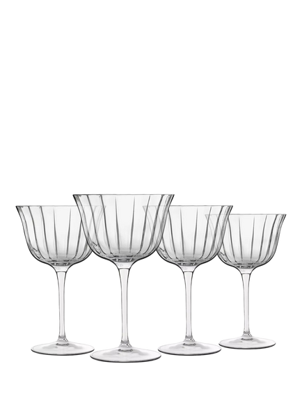 Luigi Bormioli Bach Retro Fizz Coupe Cocktail Glass, Set of 4, 260ml, Clear, Clear