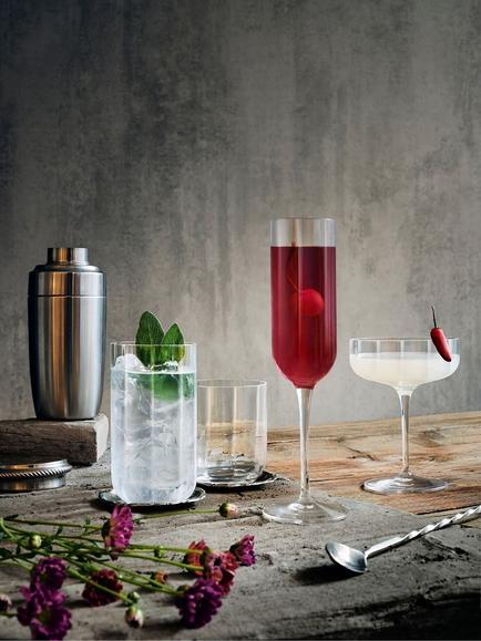 Luigi Bormioli Jazz Spritz Cocktail Glass, Set of 4, 550ml, Clear - view 2, Clear