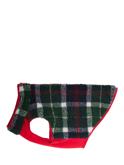 Barbour Field Reversible Dog Coat, Red - view 2, Red