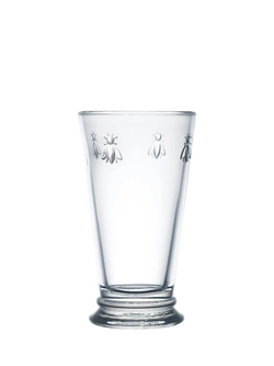 La Rochère Abeille Bee Long Drink Tapered Highball Glass, Set of 6, 460ml, Clear, Clear