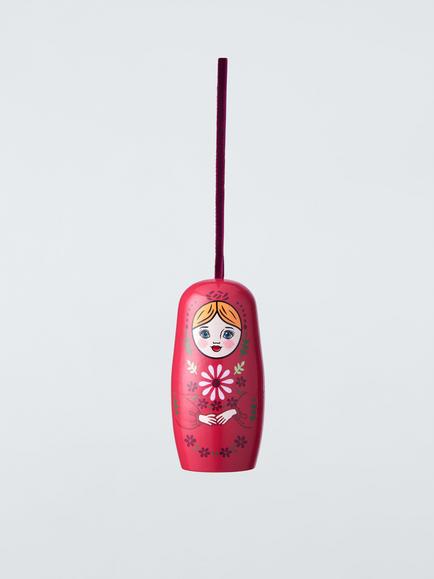 John Lewis The Cherisher Wooden Stacking Doll Tree Decoration, Pink, Pink