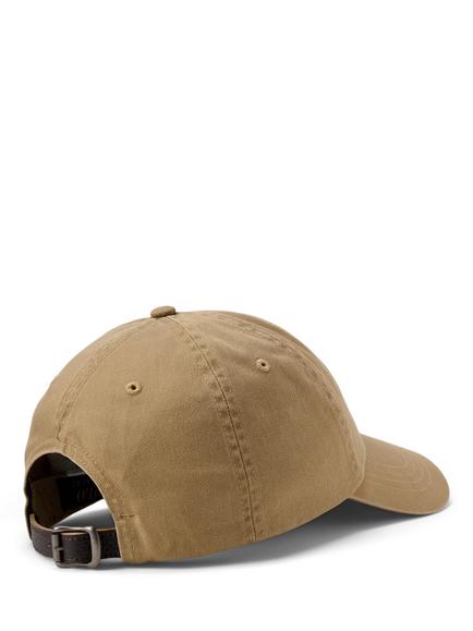 Ralph Lauren Cotton Script Logo Baseball Cap, Desert Khaki - view 2, Desert Khaki