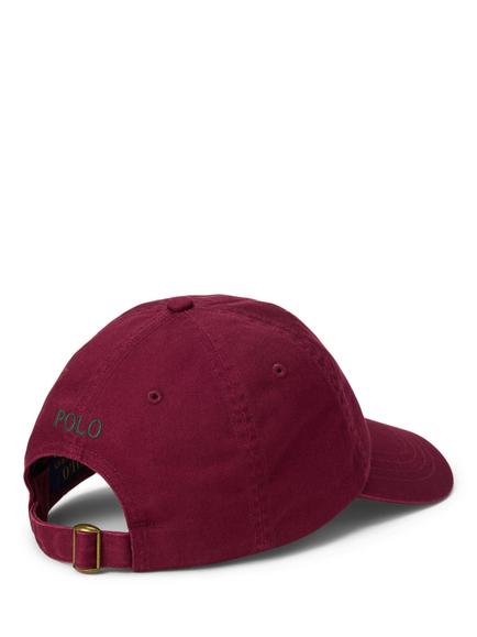 Ralph Lauren Cotton Sports Cap, Wine - view 2, Wine