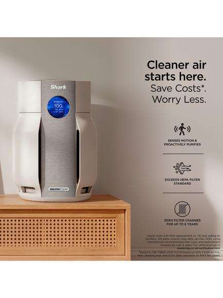 Shark HP162UK BreatheClear Max Smart Air Purifier, Dove - view 2, Dove