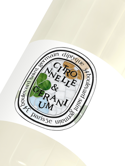 Diptyque Limited Edition Citronnelle & Géranium Shower Gel, 200ml - view 2, 