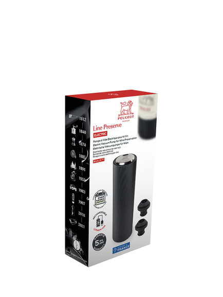 Peugeot Electric Wine Vacuum Pump - view 2, Silver