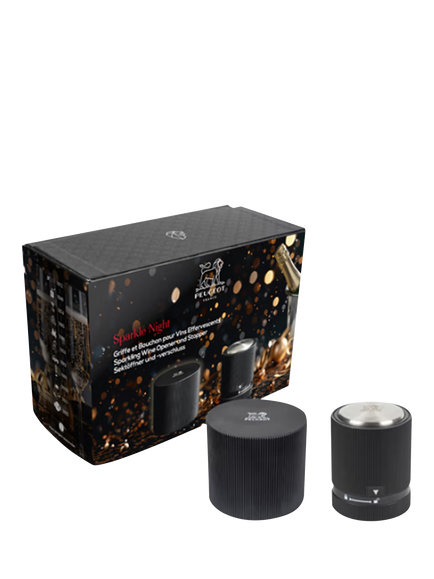 Peugeot Sparkle Night Wine Essentials Set, Black