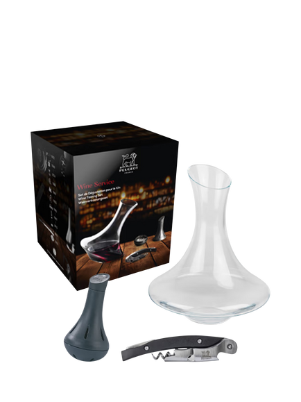 Peugeot Essential Wine Service Set, Black