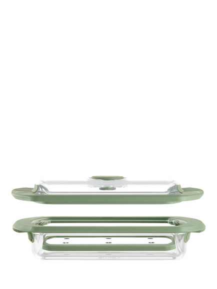 Lékué Glass Steam Cooker & Tray Set with Recipe Book - view 2, Transparent