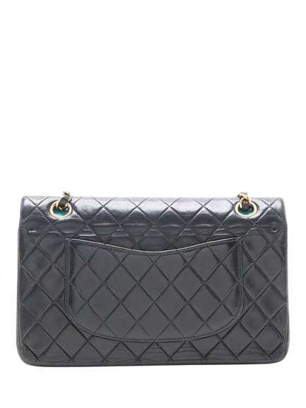 Pre-loved CHANEL Vintage 2002 Medium Lambskin Classic Double Flap Bag, Black - view 2, Black
