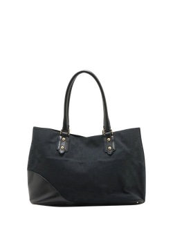 Pre-loved GUCCI GG Canvas and Leather Tote Bag, Black - view 2, Black