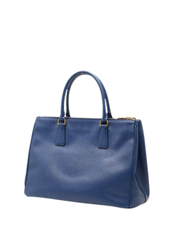 Pre-loved Prada Saffiano Leather Galleria 2-Way Shoulder Bag, Blue - view 2, Blue