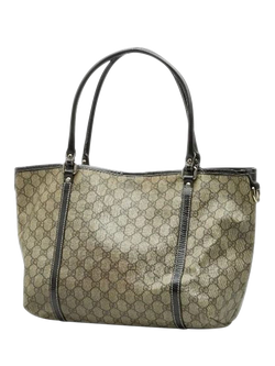 Pre-loved GUCCI GG Supreme Tote Bag, Brown - view 2, Brown